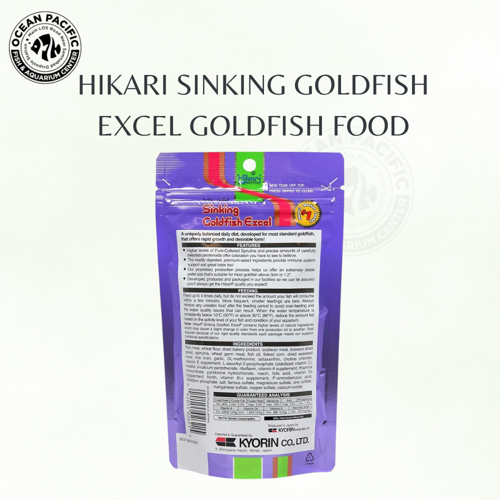 Hikari Sinking Goldfish Excel – Premium Goldfish Food