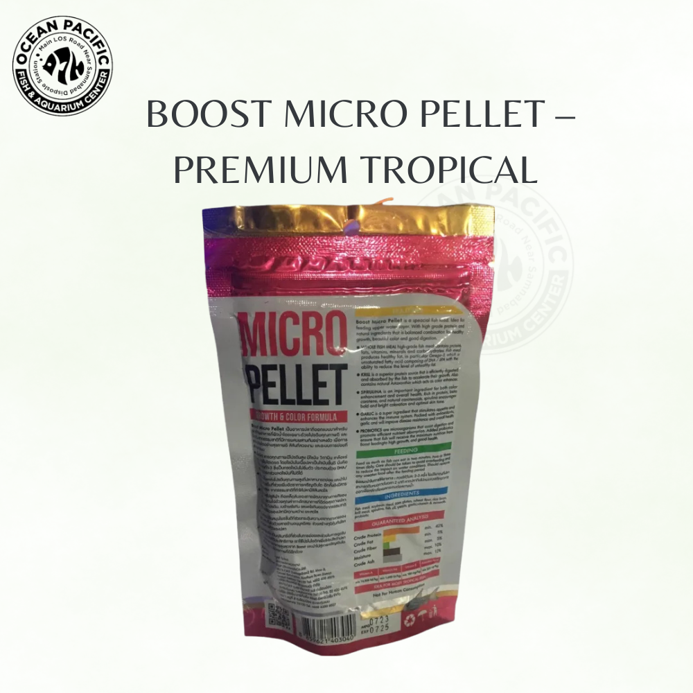 BOOST Micro Pellet – Premium Tropical Fish Food