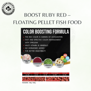 BOOST Ruby Red – Floating Pellet Fish Food